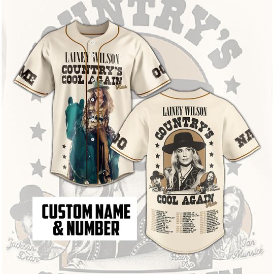 Discover Personalized Laiiney Wiilson Singer Baseball Jersey
