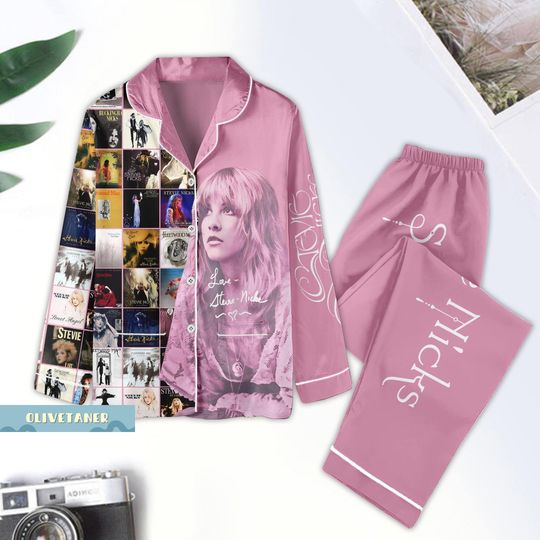 Discover Christmas Pajamas, Stevie Nicks Pajamas, Stevje Nicks Concert Pajamas Set