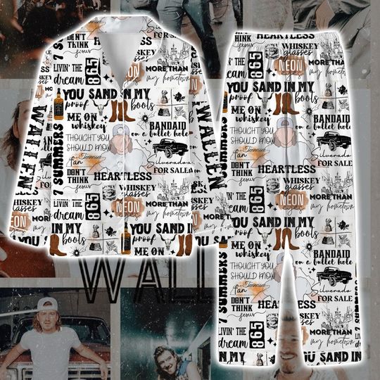 Discover Wallen Western Pajamas Set