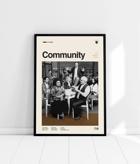 Discover Community Movie Poster - Dan Harmon - Minimalist Poster