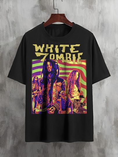 Discover Vintage Style White Zombie Band Shirt