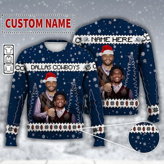 Discover Custom Dak Prescott CeeDee Lamb Dallas Football Ugly Christmas