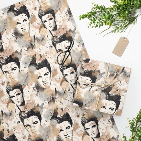 Discover Elvis Presley Christmas Wrapping Paper, Gift Wrapping Paper