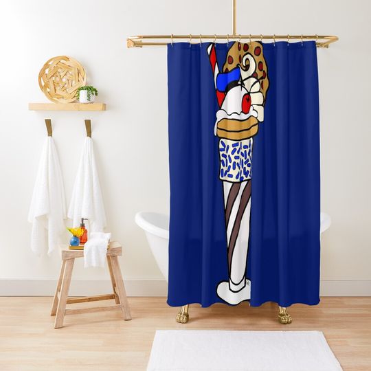 Discover Vanilla Milkshake Shower Curtain