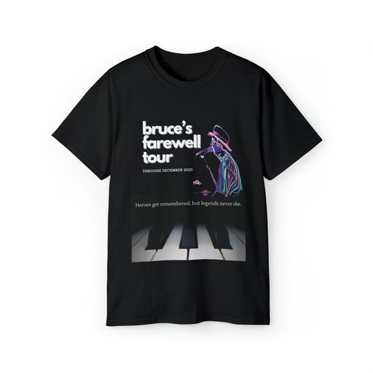 Discover Bruce Barker  Tour T-Shirt - Celebrating Musical Memories