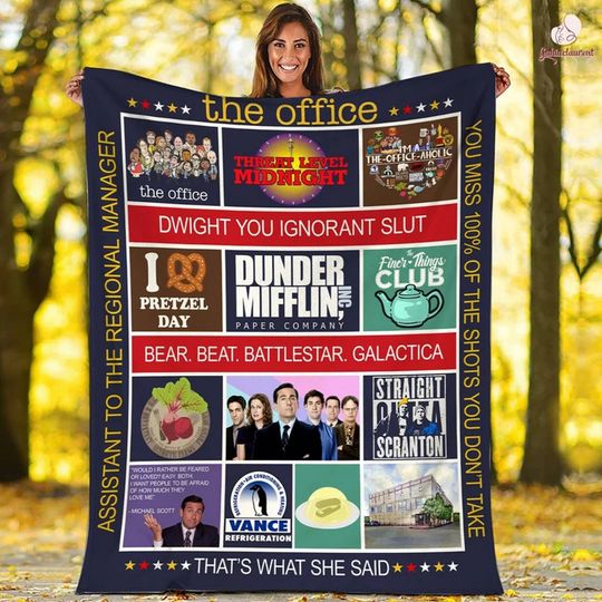 Discover The Office TV Series Memories Fleece Blanket