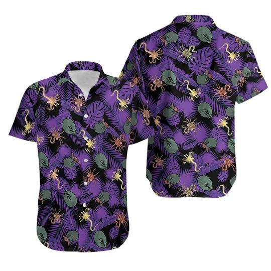 Discover Face Hugger Xenomorph Alien Hawaiian Shirt