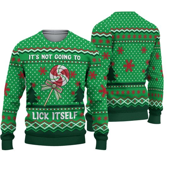 Discover It's Not Going To Lick Itself Unisex Ugly Christmas 3D Sweater