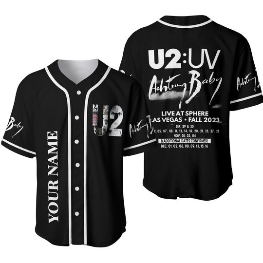 Discover U2 Band Baseball Jersey, U2 Band Merch