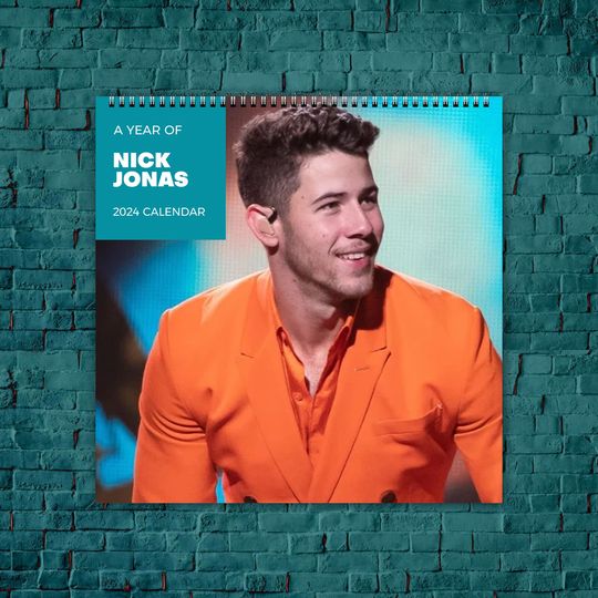 Discover Nick Jonas Calendar 2024, Celebrity Calendar, Nick Jonas 2024 Wall Calendar