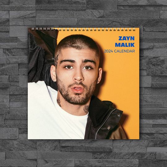 Discover Zayn Malik 2024 Calendar, Celebrity Calendar, Zayn Malik 2024 Wall Calendar