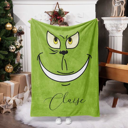 Discover Personalized Grin Blanket for Christmas