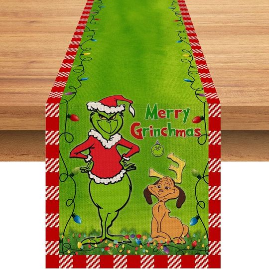 Discover Grin Christmas Table Runner for Festive Tables