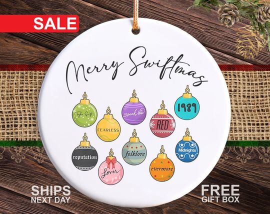 Discover Merry Swiftmas - Swiftmas Christmas Ornament - Xmas Gift Decoration - Swifte Gift for Xmas