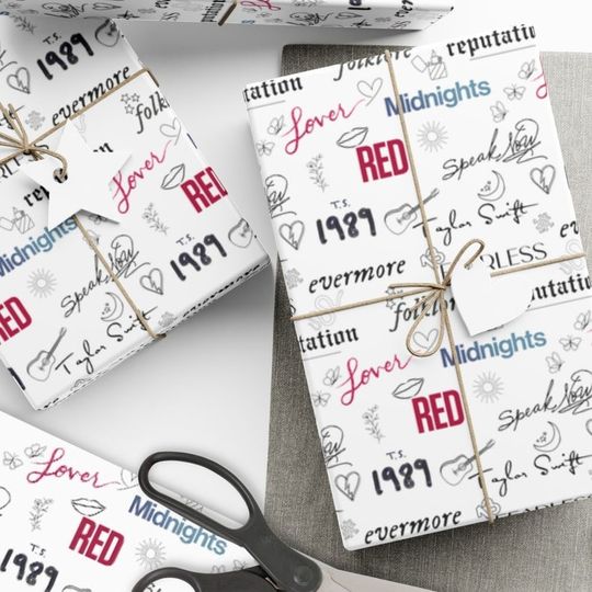 Discover Taylorr Swifts Wrapping Paper, Swiftmas, Taylorr Swifts Version, Swiftis Wrapping Paper