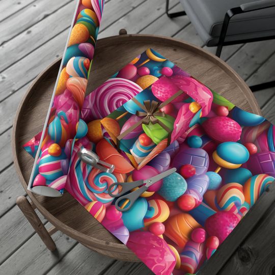 Discover Whimsical Candy Pattern Wrapping Paper
