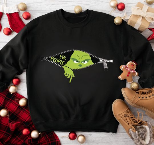 Discover Ew People Smiling Face Christmas Hoodie Gift