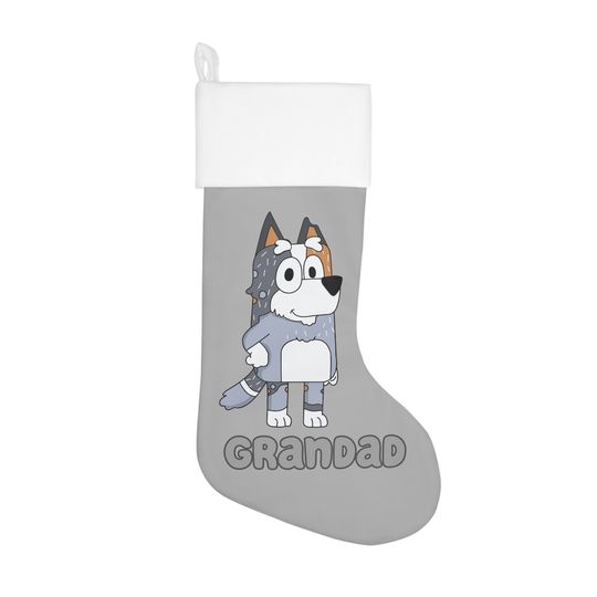 Discover Personalized BlueyDad Christmas Stocking, BlueyDad Family Christmas Stocking
