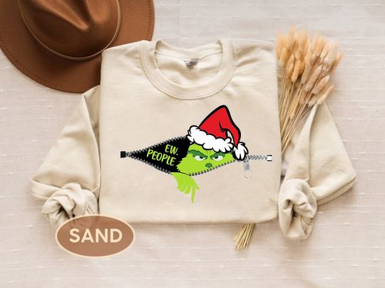 Discover Ew People Funny Christmas Sweatshirt