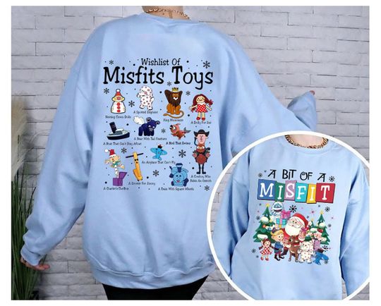 Discover Misfit Toys Christmas Sweatshirt, A Bit Of A Misfit Rudolphs The Red Nosed Reindeer Shirt