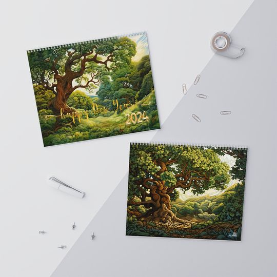 Discover 2024 Happy New Year Tree Calendar