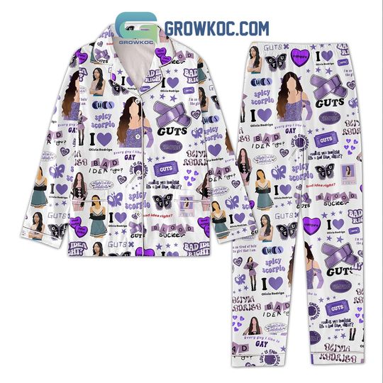 Discover O.Rodrigo Seeing You Tonight It's A Bad Idea Right Pajamas Set, Christmas Pajamas, Family Christmas Pajamas