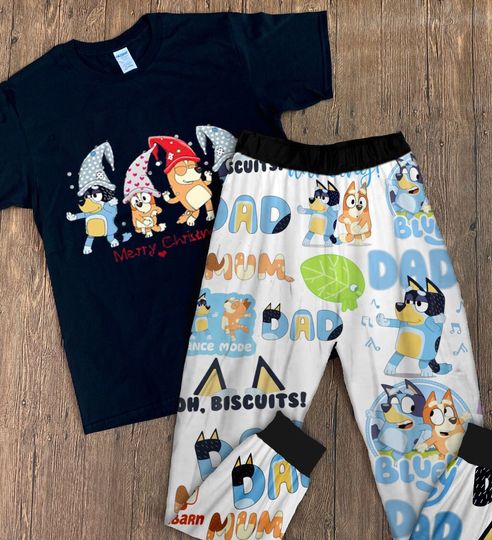 Discover BlueyDad Pajamas Set, BlueyDad Family Pajamas Set