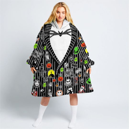 Discover Nightmare Before Christmas Blanket Hoodie