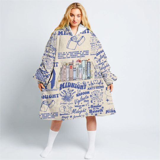 Discover Meet me at midnight Blanket Hoodie