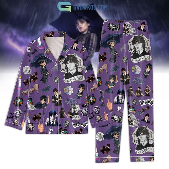 Discover Wednesday Chil Of Woe Pajamas Set, Christmas Pajamas, Family Christmas Pajamas, Family Holiday Pajamas
