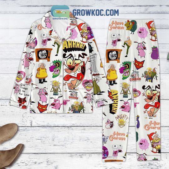 Discover Courage The Cowardly Dog The Thins I Do For Love Pajamas Set, Christmas Pajamas, Family Christmas Pajamas