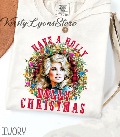Discover Have A Holly Dolly Christmas Shirt, Vintage Christmas