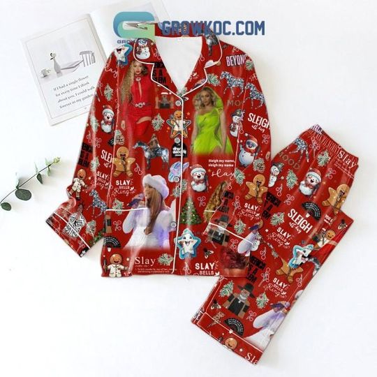 Discover Beyonce Sleigh My Name Slay Bells Ring Pajamas Set, Christmas Pajamas, Family Christmas Pajamas, Family Holiday Pajamas