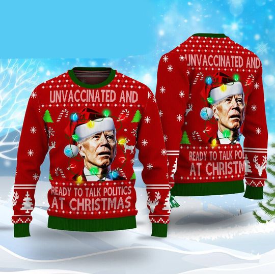 Discover You Know The Thing Ugly Sweater Christmas, Funny Joe Biden Ugly Christmas 3D Sweater