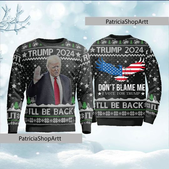 Discover Trump 2024 Ugly Sweater - Take America Back Design