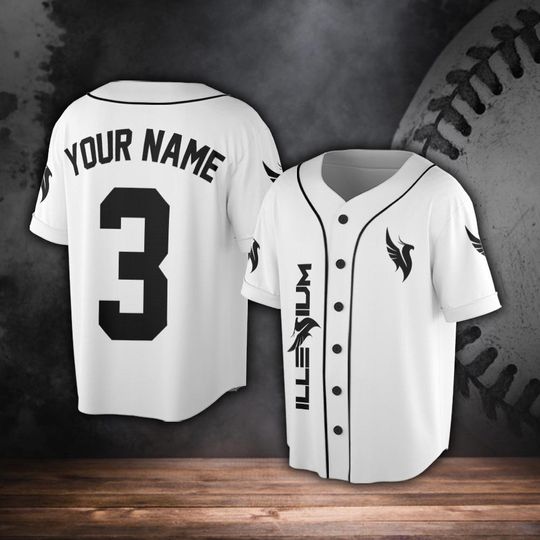 Discover Custom Name Illenium Music Baseball Jersey, DJ Live World Tour 2023 Baseball Jersey