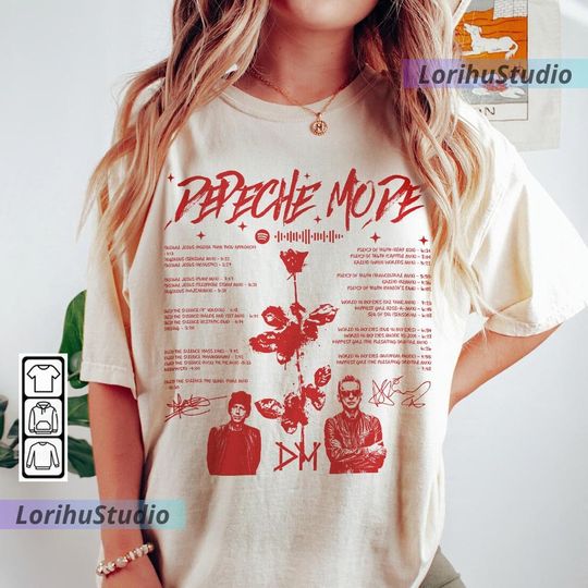 Discover Depeche Mode Violator The 12 Singer Album 90s Shirt, Bootleg Music Album Vintage Y2K