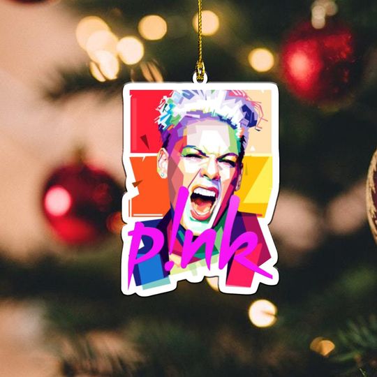 Discover Pink 2023 Concert Ornament for Holiday Decor