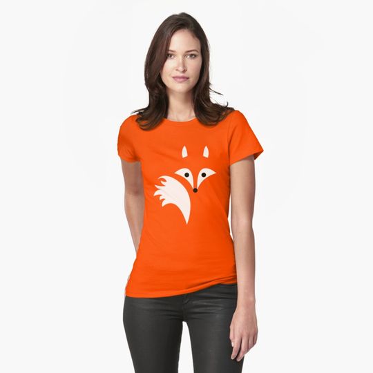 Discover Fox Lines Fitted T-Shirt, Funny Fox Unisex Shirt