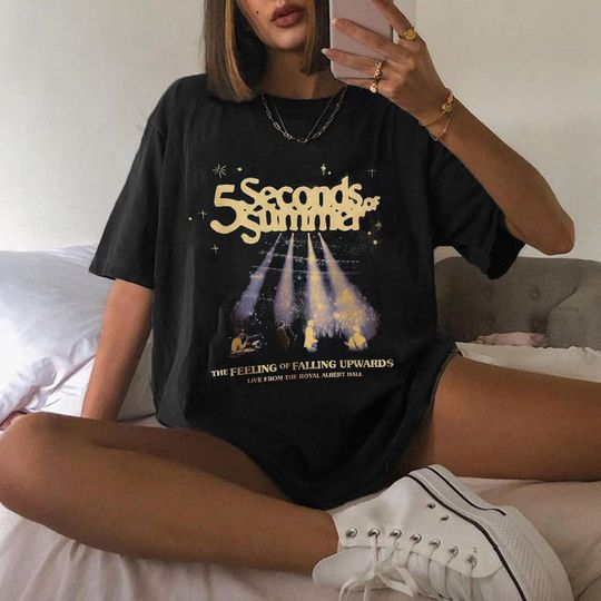 Discover 5SOS The Feeling of Falling Upwards Albert Hall Fan Gift T-Shirt,5sos Tour 2023 Merch