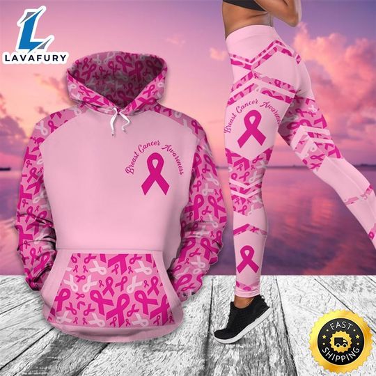 Discover Breast Cancer Awareness Month I Wear Pink Survivor Breast Pain Fight Likes A Girl Hoodie Legging