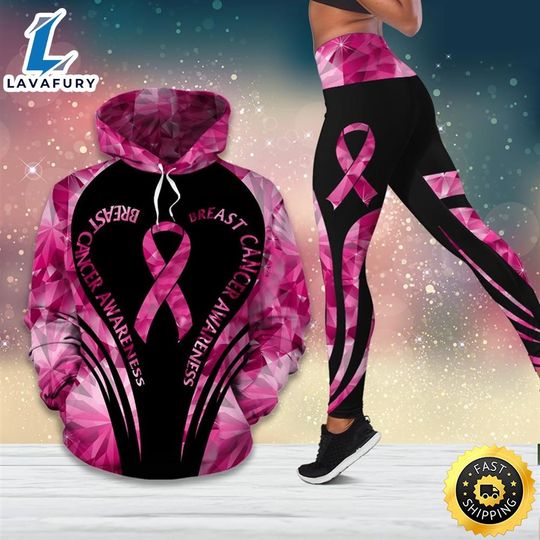 Discover Breast Cancer Awareness Month I Wear Pink Survivor Breast Pain Fight Likes A Girl Hoodie Legging