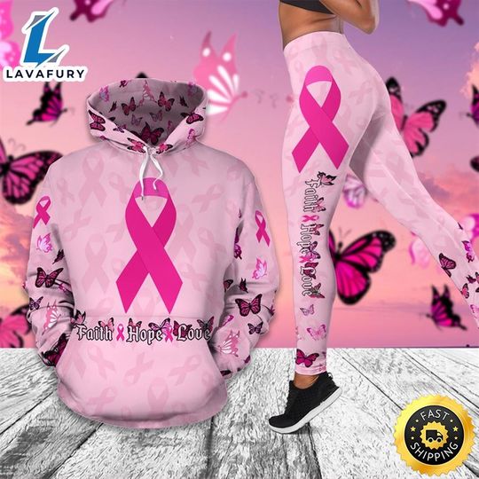 Discover Breast Cancer Awareness Month I Wear Pink Survivor Breast Pain Fight Likes A Girl Hoodie Legging_9720