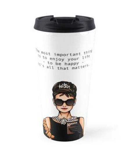 Discover Audrey Hepburn Breakfast At Tiffany's Travel Mug