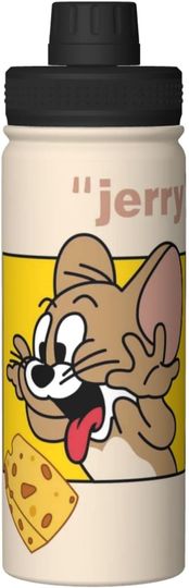 Discover Tom and Jerry Stainless Steel Water Bottles Sports Lid