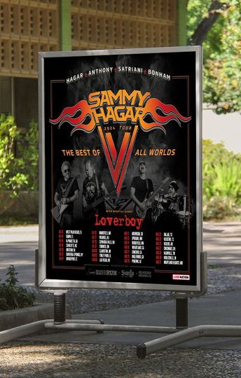 Discover Sammy Hagar - the best of all worlds 2024 Tour Poster