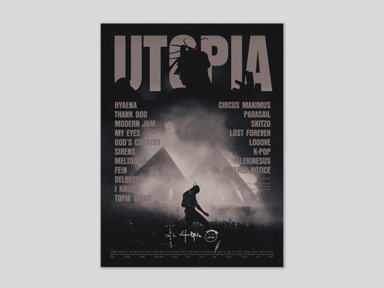 Discover Travis Utopia Poster, Astroworld by Travis Poster