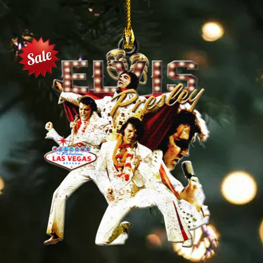 Discover Elvis Presley Christmas Ornament, Decor Ornament