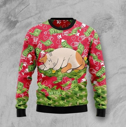 Discover I Work Hard So That My Cat Can Have A Better Life Ugly Christmas Sweater