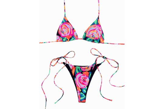 Discover Vibrant Floral Women's Sling Bikini Swimsuits